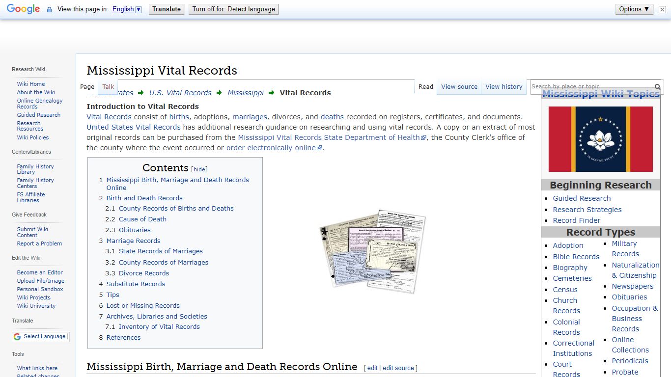 Mississippi Vital Records • FamilySearch